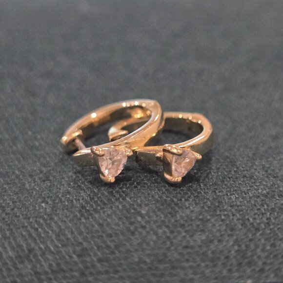 10K 925 Yellow gold earings - Picture 8 of 16